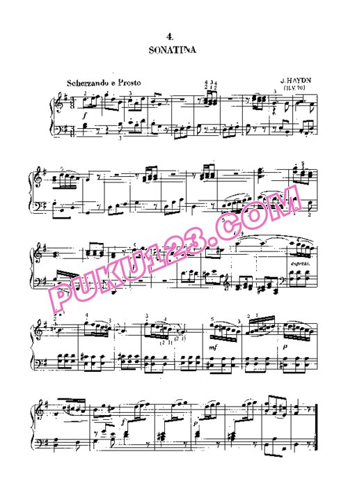 天天钢琴网-免费下载Haydn - 6 Sonatinas