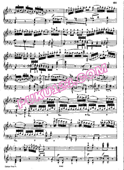 天天钢琴网-免费下载Haydn - Horn - Symphony No.95 in c Minor - Solo Piano