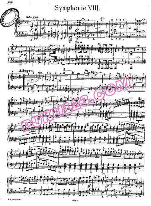 天天钢琴网-免费下载Haydn - Horn - Symphony No.98 in B-flat Major - Solo Piano