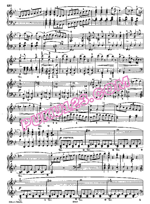 天天钢琴网-免费下载Haydn - Horn - Symphony No.98 in B-flat Major - Solo Piano