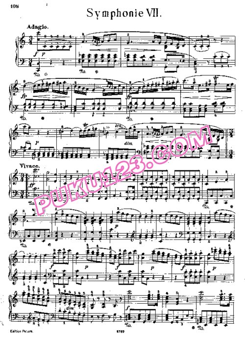 天天钢琴网-免费下载Haydn - Horn - Symphony No.97 in C Major - Solo Piano