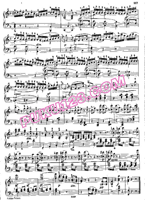 天天钢琴网-免费下载Haydn - Horn - Symphony No.97 in C Major - Solo Piano