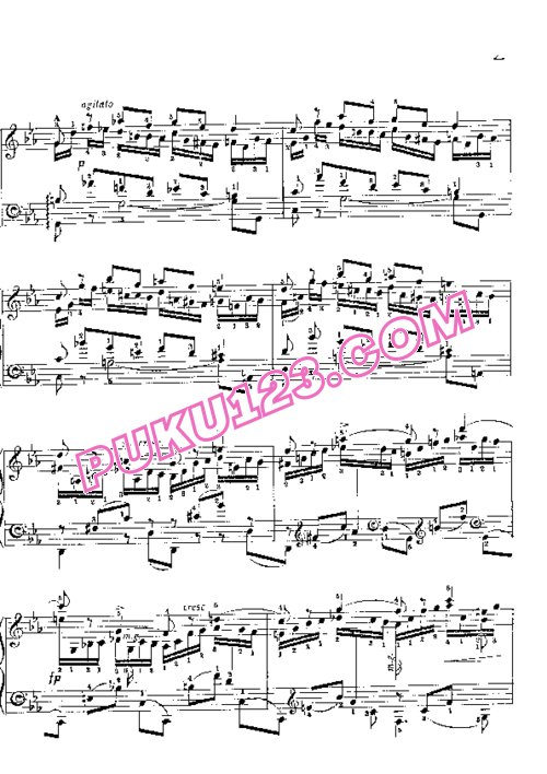 天天钢琴网-免费下载Henselt - Toccatina in c Minor Op.25