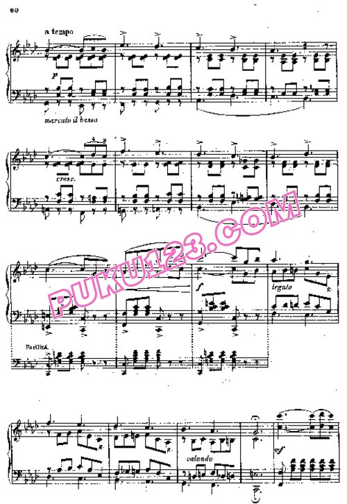 天天钢琴网-免费下载Henselt - Pensée Fugitive Op.8 钢琴独奏版