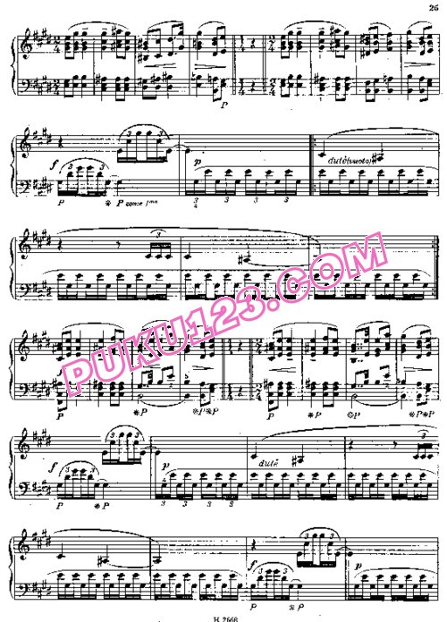 天天钢琴网-免费下载Janacek - On an Overgrown Path